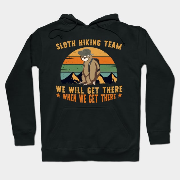 SLOTH HIKING TEAM Hoodie by giovanniiiii